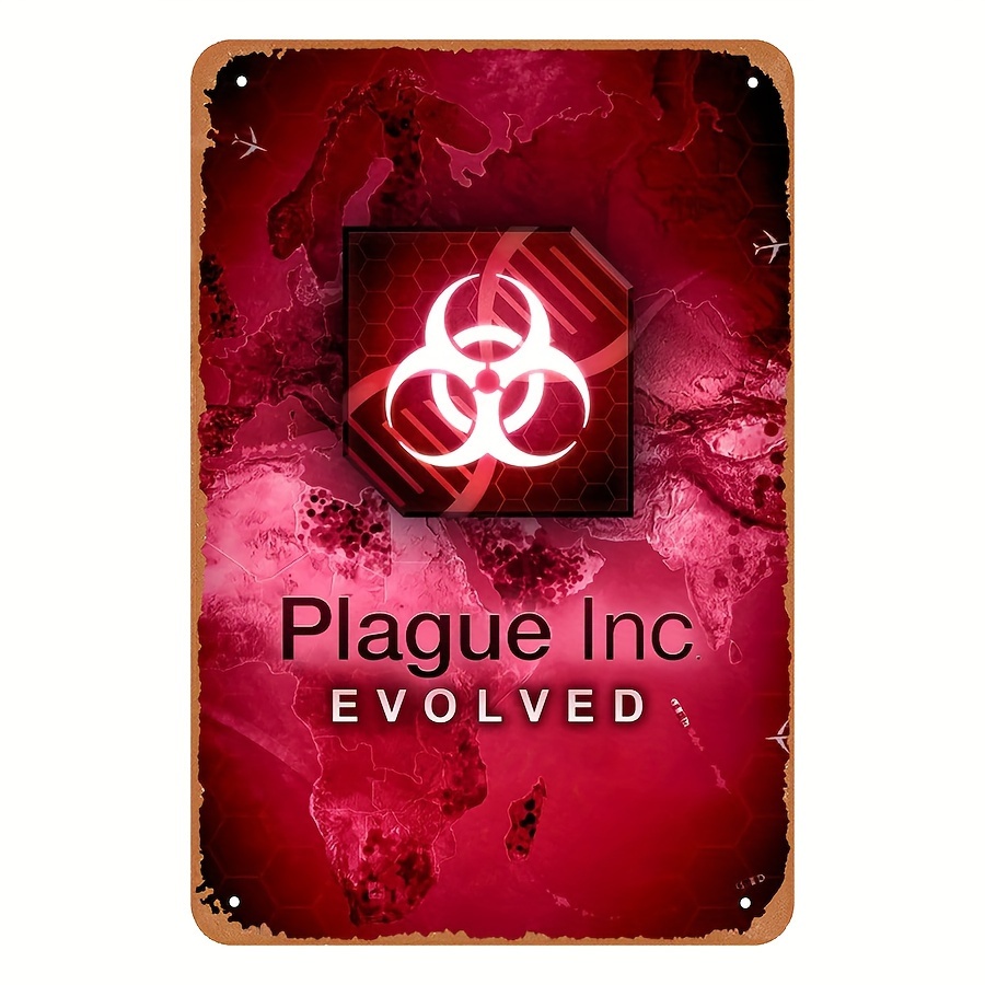 Video Gaming & Esports Usd Acc - Vintage-Stil Plague Inc Evolved Metall-Blechschild -