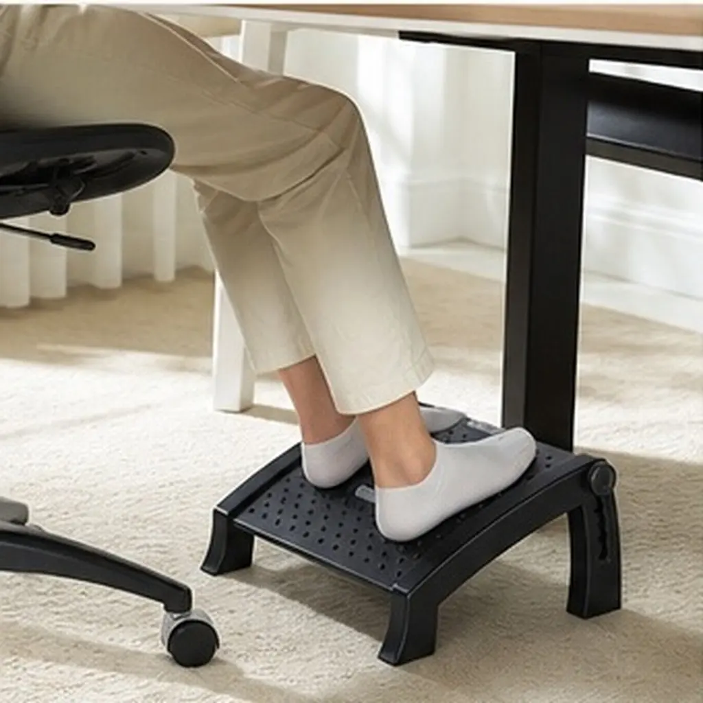 Footrest Under Desk - 1 Stück, kompakte Fußstütze für den
